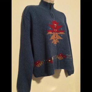 CLC cricket lane collections blue sweater